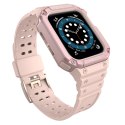 Protect Strap Band opaska z etui do Apple Watch 7 / 6 / 5 / 4 / 3 / 2 / SE (45 / 44 / 42mm) obudowa pancerny pokrowiec na zegare