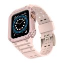 Protect Strap Band opaska z etui do Apple Watch 7 / 6 / 5 / 4 / 3 / 2 / SE (45 / 44 / 42mm) obudowa pancerny pokrowiec na zegare