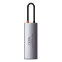 Baseus Metal Gleam Series multifunkcjonalny HUB USB 5w1 USB Typ C PD 100W HDMI szary (WKWG020013)