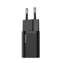 Baseus Super Si 1C szybka ładowarka USB Typ C 25W Power Delivery Quick Charge czarny (CCSP020101)