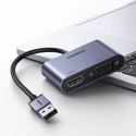 Przejściówka Ugreen CM449 USB - HDMI 1.3 (1920x1080 60Hz), VGA 1.2 (1920x1080 60Hz) - szara