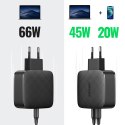 Ugreen ładowarka sieciowa 2x USB Typ C 66W Power Delivery 3.0 Quick Charge 4.0+ czarny (CD216)