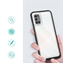 Clear 3in1 etui do Samsung Galaxy A03s (166) żelowy pokrowiec z ramką czarny