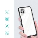 Clear 3in1 etui do Samsung Galaxy A22 4G żelowy pokrowiec z ramką czarny