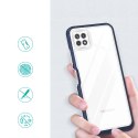 Clear 3in1 etui do Samsung Galaxy A22 5G żelowy pokrowiec z ramką niebieski