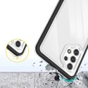 Clear 3in1 etui do Samsung Galaxy A32 5G żelowy pokrowiec z ramką czarny