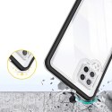 Clear 3in1 etui do Samsung Galaxy A42 5G żelowy pokrowiec z ramką czarny