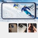 Clear 3in1 etui do Samsung Galaxy A72 4G żelowy pokrowiec z ramką niebieski