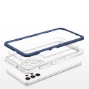 Clear 3in1 etui do Samsung Galaxy A72 4G żelowy pokrowiec z ramką niebieski