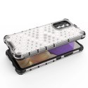 Honeycomb etui pancerny pokrowiec z żelową ramką Samsung Galaxy A03s (166,5) niebieski