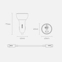 Baseus szybka ładowarka samochodowa USB / USB Typ C 160W PPS Quick Charge 5 PD szary (TZCCZM-0G)