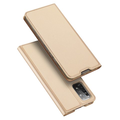 Dux Ducis Skin Pro kabura etui pokrowiec z klapką Xiaomi Redmi Note 11 Pro 5G / 11 Pro złoty