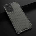 Honeycomb etui pancerny pokrowiec z żelową ramką Samsung Galaxy A73 czarny