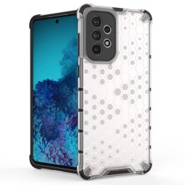 Honeycomb etui pancerny pokrowiec z żelową ramką Samsung Galaxy A73 przezroczysty