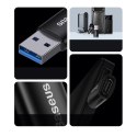 Baseus Ingenuity Series Mini przejściówka adapter USB 3.1 OTG do USB Typ C niebieski (ZJJQ000103)