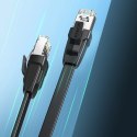 Ugreen kabel LAN Ethernet Cat.8 U/FTP płaski 1m czarny (NW134)