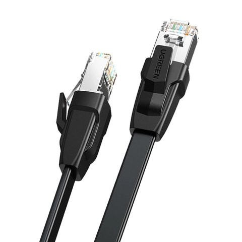 Ugreen kabel LAN Ethernet Cat.8 U/FTP płaski 2m czarny (NW134)