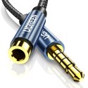 Ugreen kabel adapter przedłużacz AUX mini jack 3,5 mm 2m niebieski (AV118)