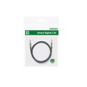 Ugreen kątowy kabel AUX 2 x mini jack 3,5 mm 1,5m niebieski (AV112)