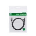 Ugreen płaski kabel sieciowy LAN Ethernet Cat. 6 0,5m czarny (NW102)