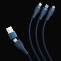 Baseus Flash Series II kabel USB Typ C / USB Typ A - USB Typ C / Lightning / micro USB 100 W 1,2 m czarny (CASS030101)