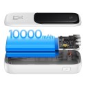 Baseus Qpow powerbank 10000mAh wbudowany kabel USB Typu C 22.5W Quick Charge SCP AFC FCP biały (PPQD020102)