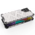 Honeycomb etui pancerny pokrowiec z żelową ramką Samsung Galaxy M53 5G przezroczysty