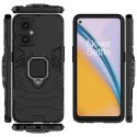 Ring Armor pancerne hybrydowe etui pokrowiec + magnetyczny uchwyt OnePlus Nord N20 5G czarny