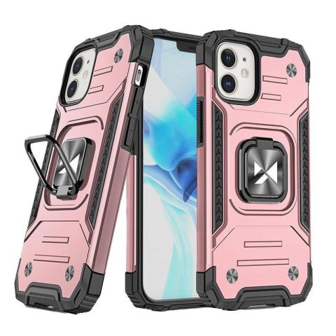 Wozinsky Ring Armor etui iPhone 14 Plus pancerny pokrowiec uchwyt magnetyczny ring złote