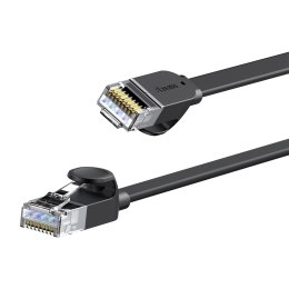 Baseus Speed Six kabel sieciowy płaski RJ45 1000Mbps 2m czarny (WKJS000101)