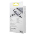 Baseus Metal Gleam Series stacja dokująca HUB 6 w 1 USB Typ C - 1 x HDMI / 3 x USB 3.2 Gen. 1 / 1 x Power Delivery / 1 x VGA sza