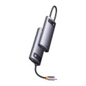 Baseus Metal Gleam Series stacja dokująca HUB 6 w 1 USB Typ C - 1 x HDMI / 3 x USB 3.2 Gen. 1 / 1 x Power Delivery / 1 x VGA sza