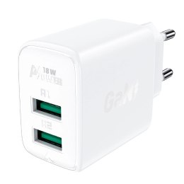 Acefast ładowarka sieciowa 2x USB 18W QC 3.0, AFC, FCP biały (A33 white)