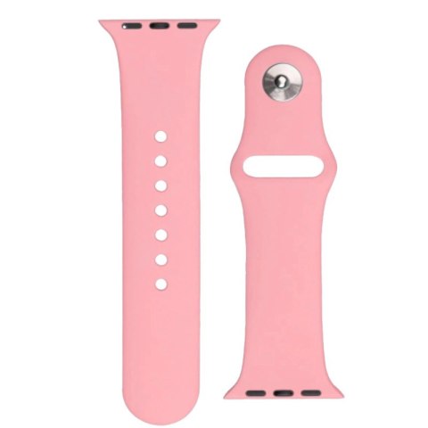 Silicone Strap APS silikonowa opaska do Watch 9 / 8 / 7 / 6 / 5 / 4 / 3 / 2 / SE (41 / 40 / 38mm) pasek bransoleta do zegarka ró