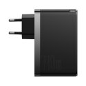 Baseus GaN5 Pro szybka ładowarka 2xUSB-C+USB 140W EU czarna (CCGP100201)