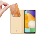 Dux Ducis Skin Pro etui Samsung Galaxy A14 5G pokrowiec z klapką portfel na kartę podstawka złote