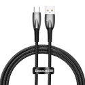 Baseus Glimmer Series kabel do szybkiego ładowania USB-A - USB-C 100W 480Mb/s 1m czarny