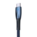 Baseus Glimmer Series kabel do szybkiego ładowania USB-A - USB-C 100W 480Mb/s 1m niebieski