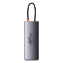 Baseus StarJoy HUB 6w1 USB Typ C - 3x USB / HDMI / RJ45 (1Gbps) / USB Typ C PD szary (WKWG080013)