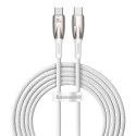 Kabel Baseus CADH000802 USB-C - USB-C PD 100W 5A 480Mb/s 2m - biały