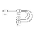 Kabel 3w1 USB - micro USB / Lightning / USB C 3.5A 1.2m Baseus StarSpeed - czarny