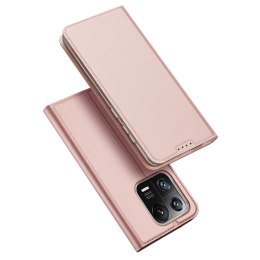 Dux Ducis Skin Pro etui Xiaomi 13 Pro pokrowiec z klapką portfel na kartę podstawka różowe