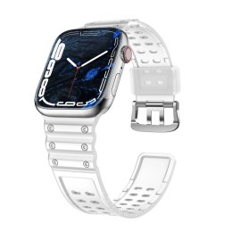 Strap Triple Protection pasek Apple Watch SE, 9, 8, 7, 6, 5, 4, 3, 2, 1 (41, 40, 38 mm) opaska bransoleta przezroczysty