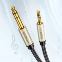 Kabel Ugreen AV127 10628 audio TRS mini jack 3,5mm / jack 6,35mm 2m - szary