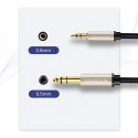 Kabel Ugreen AV127 10628 audio TRS mini jack 3,5mm / jack 6,35mm 2m - szary