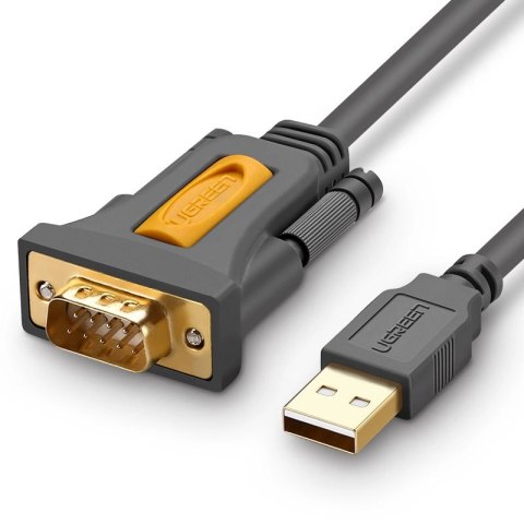 Ugreen kabel adapter USB-A - DB9 RS-232 1.5m szary (CR104)