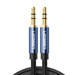 Ugreen kabel audio AUX wtyczka prosta minijack 3,5 mm 1,5 m niebieski (AV112)