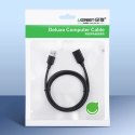 Ugreen kabel przedłużacz przejściówka USB-A (męski) - USB-A (żeński) USB 3.0 5Gb/s 0.5m czarny (US129)