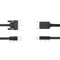 Ugreen kabel przewód adapter DVI (męski) - HDMI (żeński) 0.15m czarny (20118)