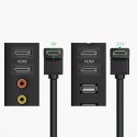 Ugreen kątowy kabel HDMI (90°) 4K 2m czarny (HD103)